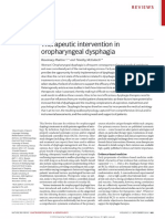 Therapeutic Intervention in Oropharyngeal Dysphagia - Enhanced Reader