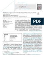 Sensitivity Analysis of Reservoir and Rock Properties During 2019 Energy Re