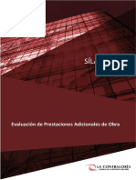 1.0. - Sílabo - Evaluación de Prestaciones Adicionales de Obra