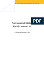 ProgramacionDidactica MatematicaI II PAC 2022
