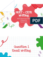 MUET CEFR Writing Email Letter 2 PDF