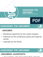 Assessing the Abdomen