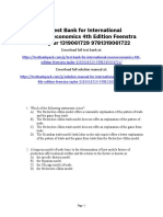 International Macroeconomics 4th Edition Feenstra Test Bank 1