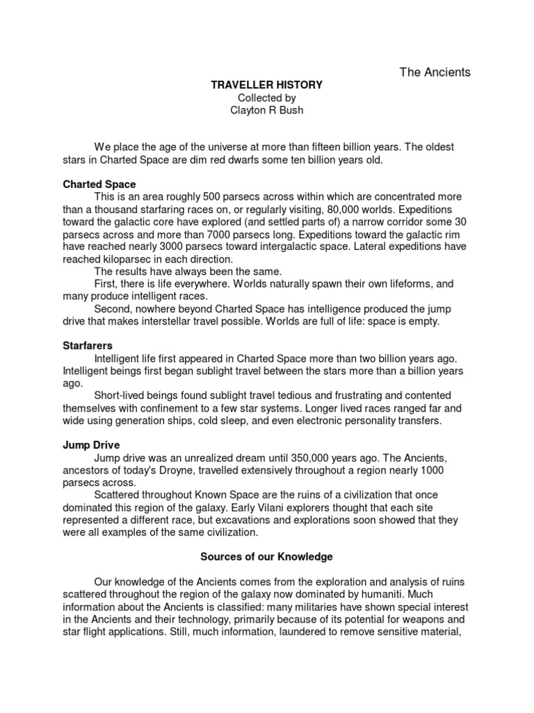 Traveller Timeline Pdf