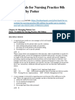 Essentials For Nursing Practice 8th Edition Potter Test Bank Download