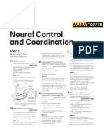 Neural Control and Coordination: Topic 1