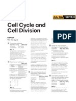 Cell Cycle and Cell Division: Topic 1