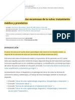 Carcinoma de Células Escamosas de Vulva - Tratamiento Médico y Pronóstico - UpToDate