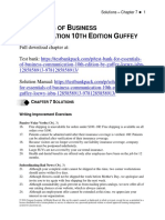 Essentials of Business Communication 10th Edition Guffey Solutions Manual Download