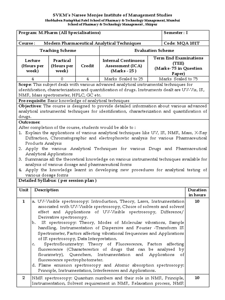 DIFFERENT TECHNIQUES OF PHARMACEUTICAL ANALYSIS PDF visual data 3