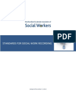 SW Documentation Module 2 - Standard For Social Work Recording