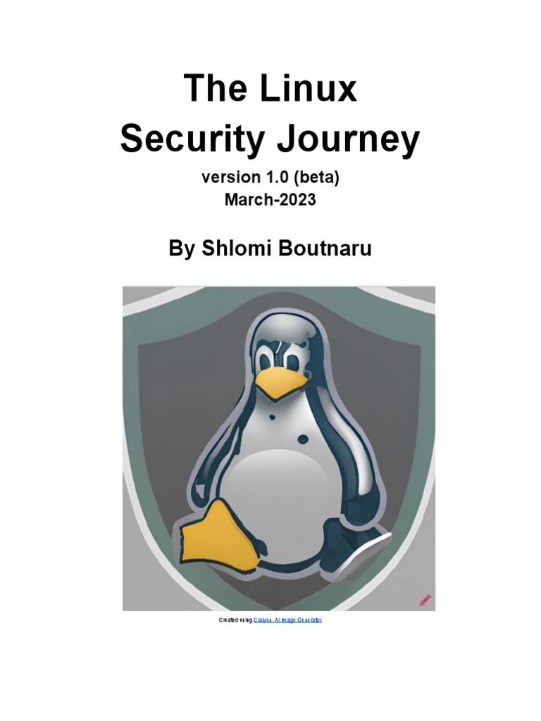 The Linux Security Journey - Version 1.0 (Beta) - March2023 | PDF
