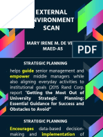 External Environment Scan de Vera Mary Irene M