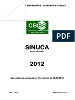 Sinuca-Regulamento Do Jogo de Sinuca Regra Nacional Cbbs 2012