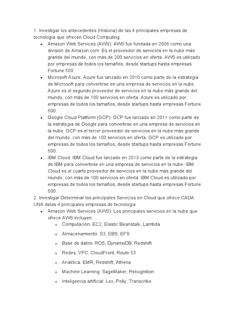 Tarea 5.1 | PDF | Servicios web de Amazon | Computación en la nube