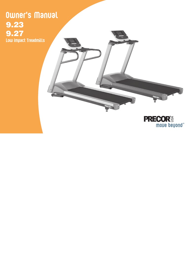Precor 9.27 English PDF Heart Rate Treadmill