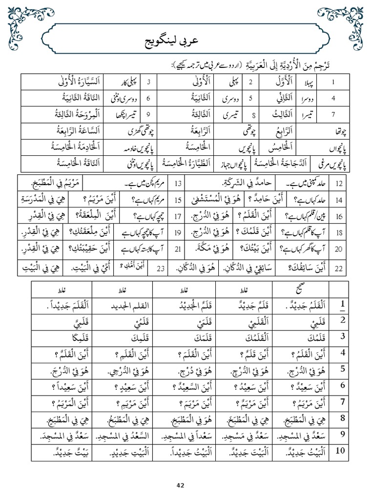 W13 Arabic Language | PDF