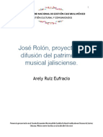 Ruiz - José Rolón, Proyecto de Difusión 2020