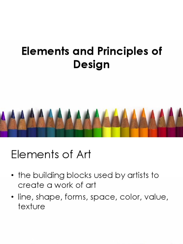 Elements and Principles of Arts PDF
