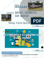 8 Actividades Económicas en El Perú
