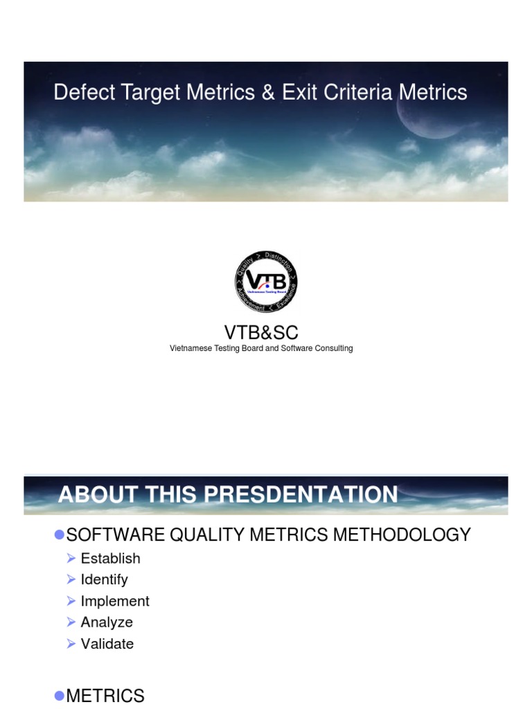Defect Target Metrics - YongtaeJung | Download Free PDF | Software ...