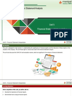 FRSA - Unit 5 - Financial Statement Interpretation