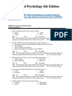 Essentials of Psychology 6th Edition Bernstein Test Bank Download