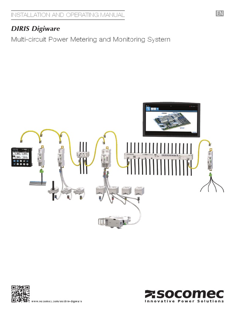 DIRIS Digiware Manual: Power Metering | PDF | Alternating Current ...