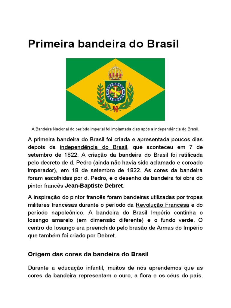 Primeira Bandeira Do Brasil | PDF