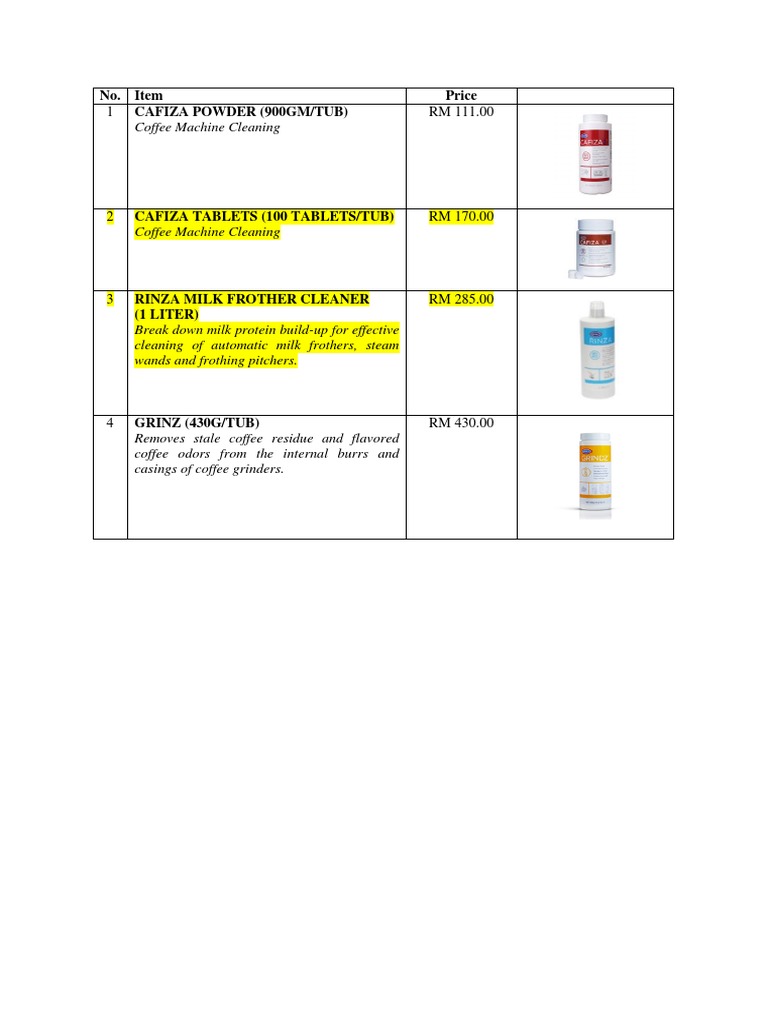 Coffee Machine Decalcifying Solution PDF