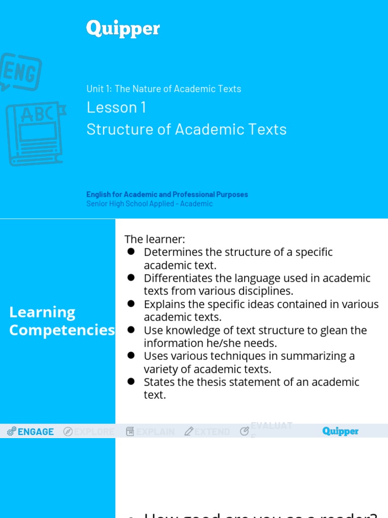 Understanding Academic Text Structures | PDF | Career & Growth