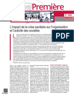 L'impact de La Crise Sanitaire Sur L'organisation Et L'activité Des Sociétés