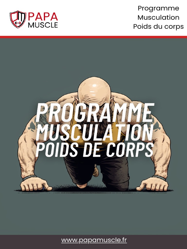 Programme full body à la maison (PDF à télécharger)  Programme musculation  maison, Programme musculation, Musculation full body