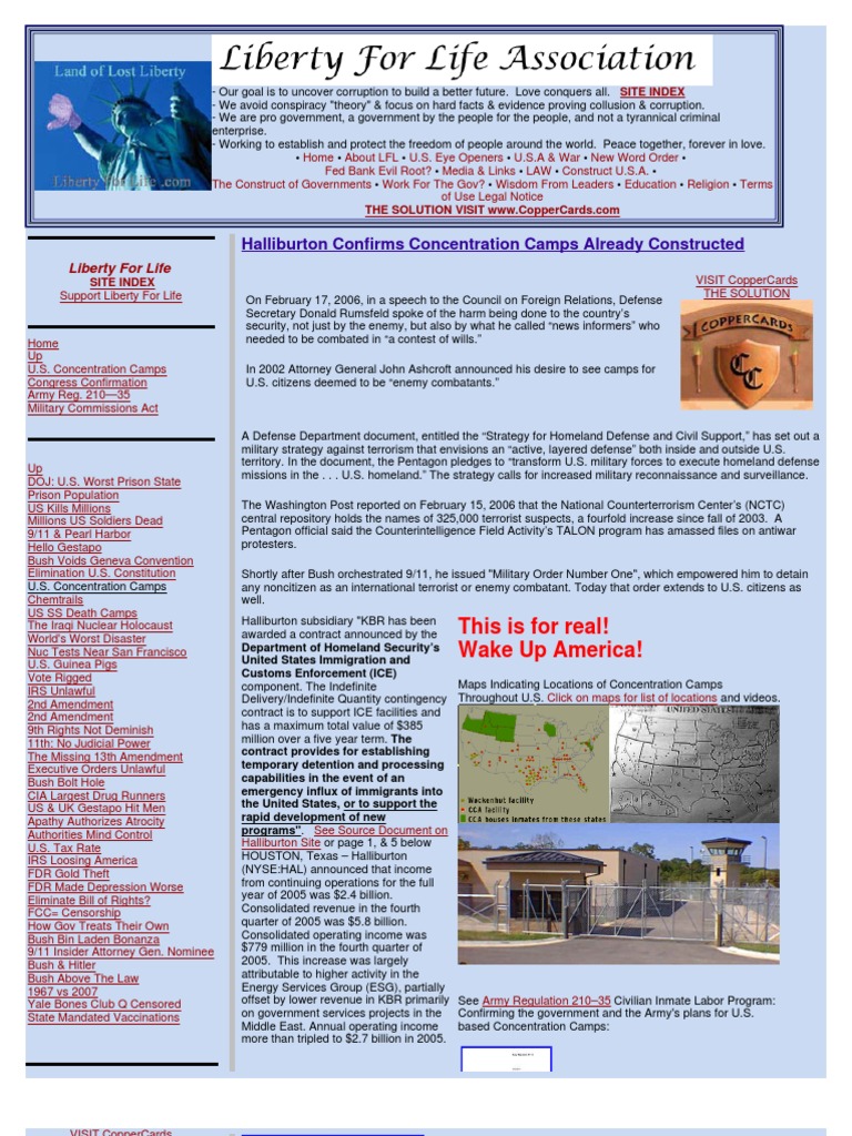 Halliburton Confirms Concentration Camps Already Constructed | PDF ...