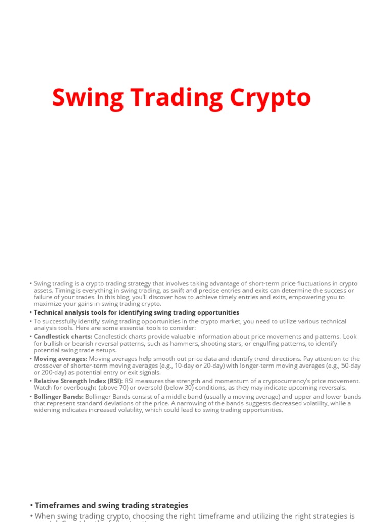 Swing Trading Crypto | PDF