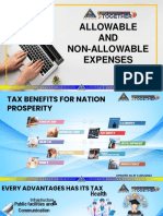 Allowable and Non Allowable Expenses Slide