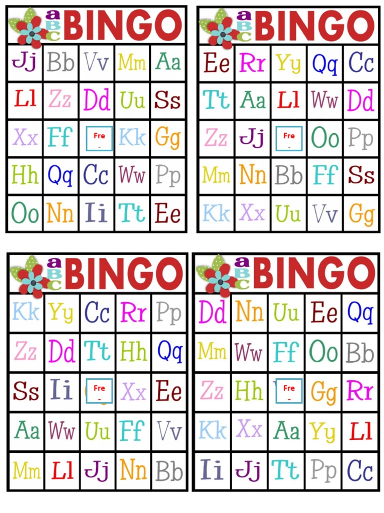 Alphabets Bingo Card | PDF