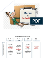 Powerpoint RUBRIC FOR CO FACILITATORS