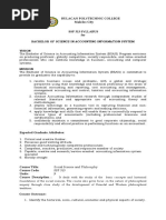 Overview of BSAIS Program at UST | PDF | Accounting | Audit