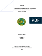Resume Perkembangan Keuangan Antara Pusat Dan Derah Dalam Kerangka Pelaksanaan Asas Desentralisasi