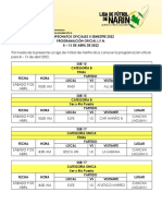 Programación Oficial LFN - 8-13 Abril