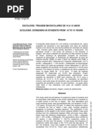 Escoliose-Triagem Em Escolares de 10 a 15anos