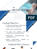 FQ Module 1 Introduction To Entrepreneurship