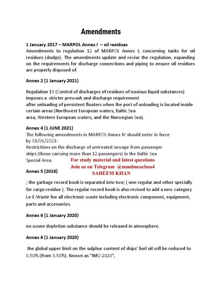 Latest Amendments | PDF