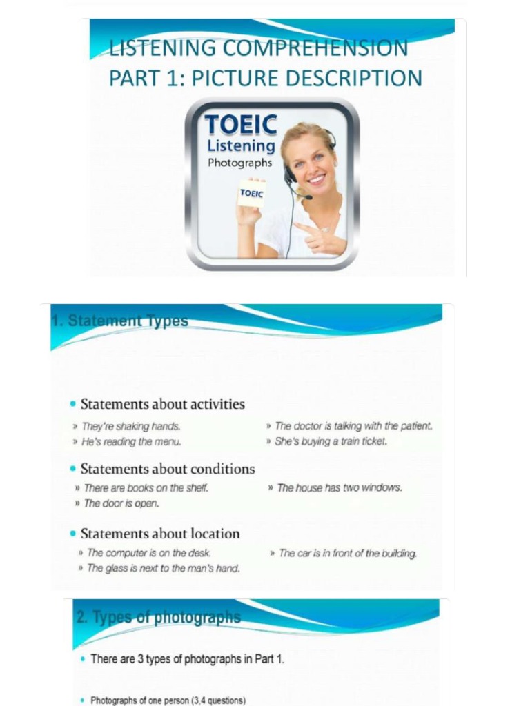 Toeic Photograph | PDF