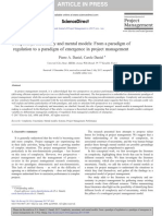 Complexity, Uncertainty and Mental Models From A Paradigm of Regulation To A Paradigm of Emergence in Project Management