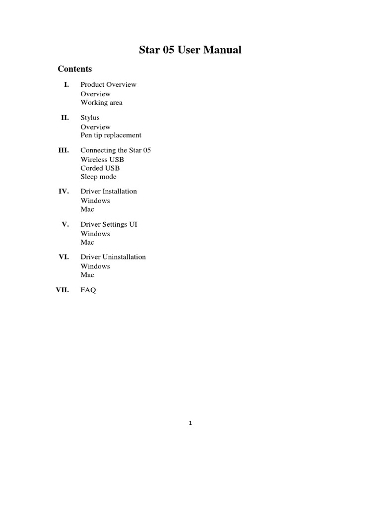 Star 05 V2 User Manual(English) | PDF