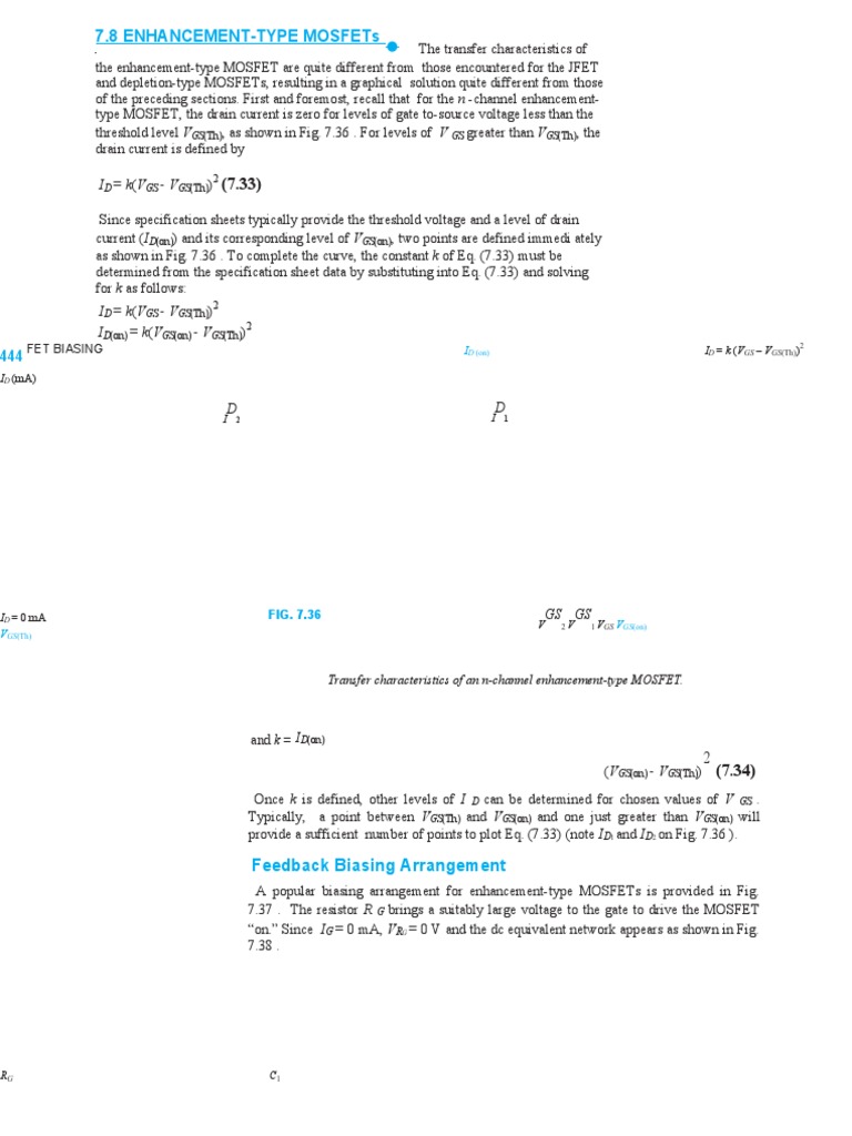 E Mosfet Feedback Biasing PDF
