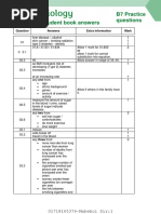 Samian AQA Biology GCSE Combined B7 Practice Answers