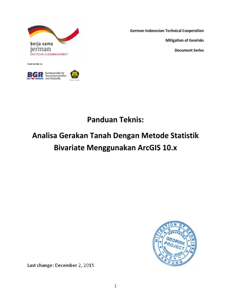 Panduan analisa kerantanan gerakan tanah menggunakan arcgis 10 pdf